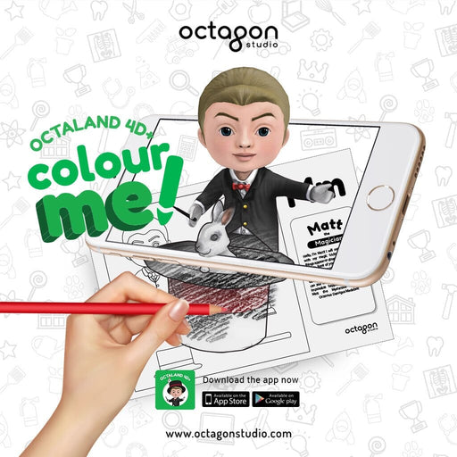 Octaland 4D+ Colour Me book Capable