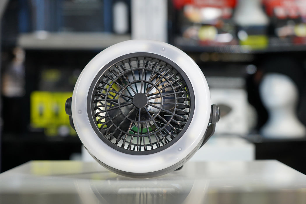 Camping Fan 6500 RPM with built-in Lantern Clearance Tech Outlet