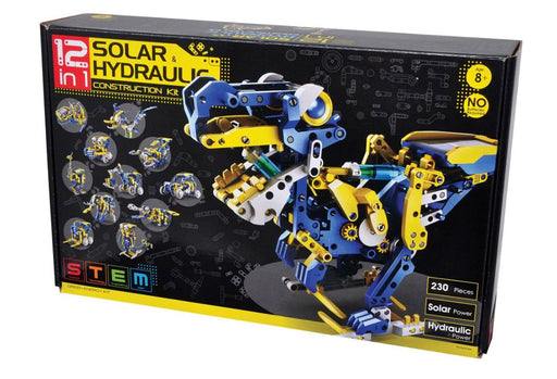 12-in-1 Solar & Hydraulic Construction Kit Educational STEAM