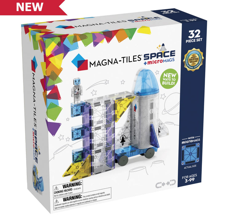Magna-Tiles Space 32 Piece Set Micromags Micromags