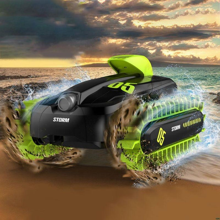Amphibious Offroad Stunt Vehicle with Tracks : Go where no other vehicle can go! 3 month warranty applies Tech Outlet