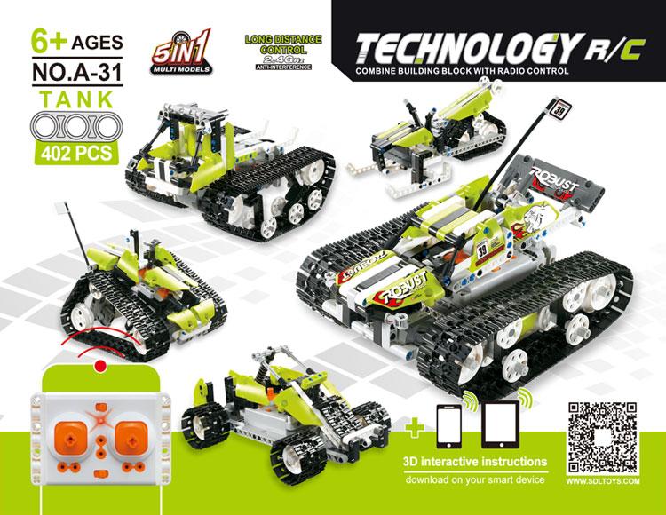 5 in 1 Build-up Remote Control Car & Robot 3 month warranty applies Tech Outlet