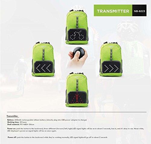 Lightweight Cycling Backpack with LED Lighting indicators 12 month warranty applies Tech Outlet