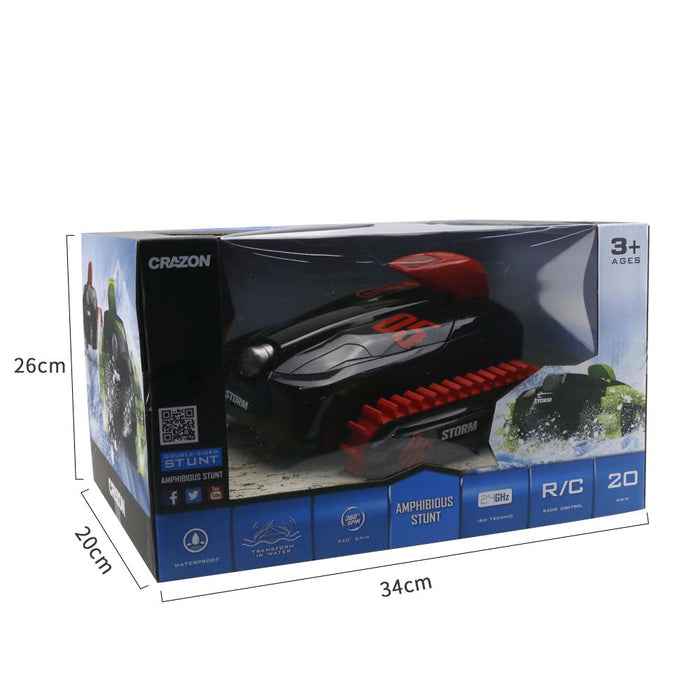 Amphibious Offroad Stunt Vehicle with Tracks : Go where no other vehicle can go! 3 month warranty applies Tech Outlet