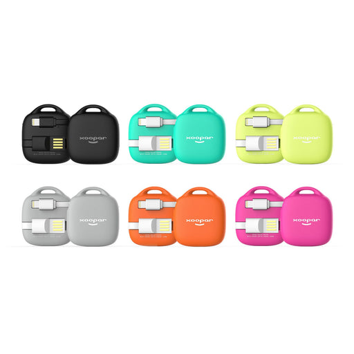 Xoopar Hug Booster : Charging Cable & Emergency Power Bank 6 month warranty applies Xoopar Black