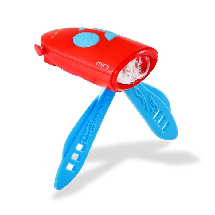 Mini Hornit Kids Bike Horn with sound effects 12 month warranty applies Hornit Blue/Red 