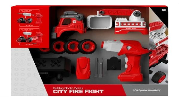 RC Truck DIY Construction Set - City Fire Truck 3 month warranty applies Tech Outlet