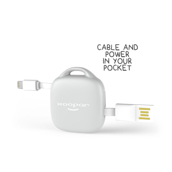 Xoopar Hug Booster : Charging Cable & Emergency Power Bank 6 month warranty applies Xoopar