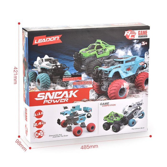 Copy of 2.4G 1:16 large-wheel cross-country Green Smash & Bash! (including battery) 3 month warranty applies Tech Outlet