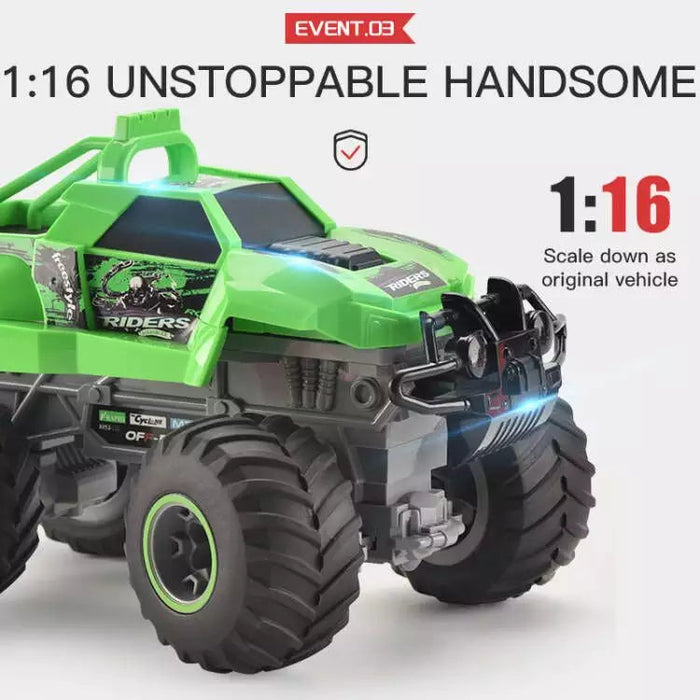 Copy of 2.4G 1:16 large-wheel cross-country Green Smash & Bash! (including battery) 3 month warranty applies Tech Outlet