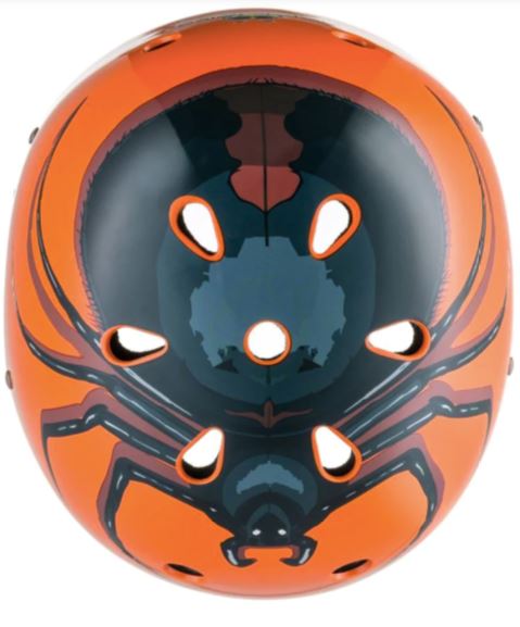 Mini Hornit LIDS Children's Bicycle & Scooter Helmet with Flashing Safety Lights - Spider Style Hornit