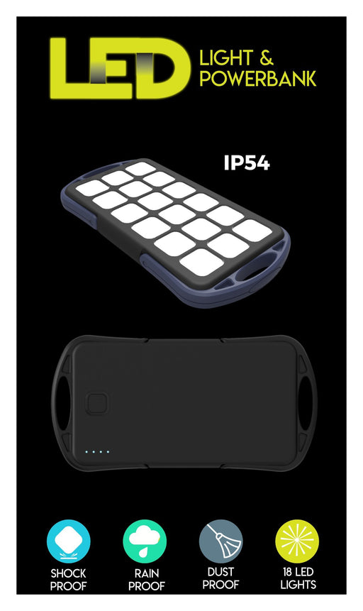 LED Outdoor Water resistant Powerbank & High Power LED Light 6 month warranty applies JCMatthew