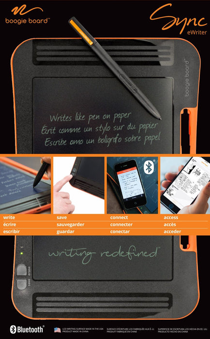 Boogie Board SYNC 9.7 Digital E-Writer with Bluetooth for wireless phone sync 12 month warranty applies Boogie Board