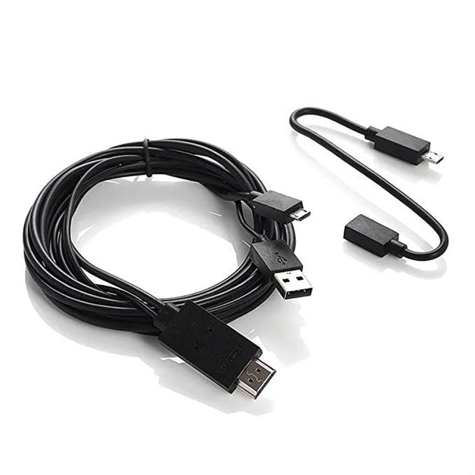 MHL Adapter Micro USB to HDMI MHL Cable HDTV Adapter for MHL-Enabled Android Smartphones 12 month warranty applies Tech Outlet