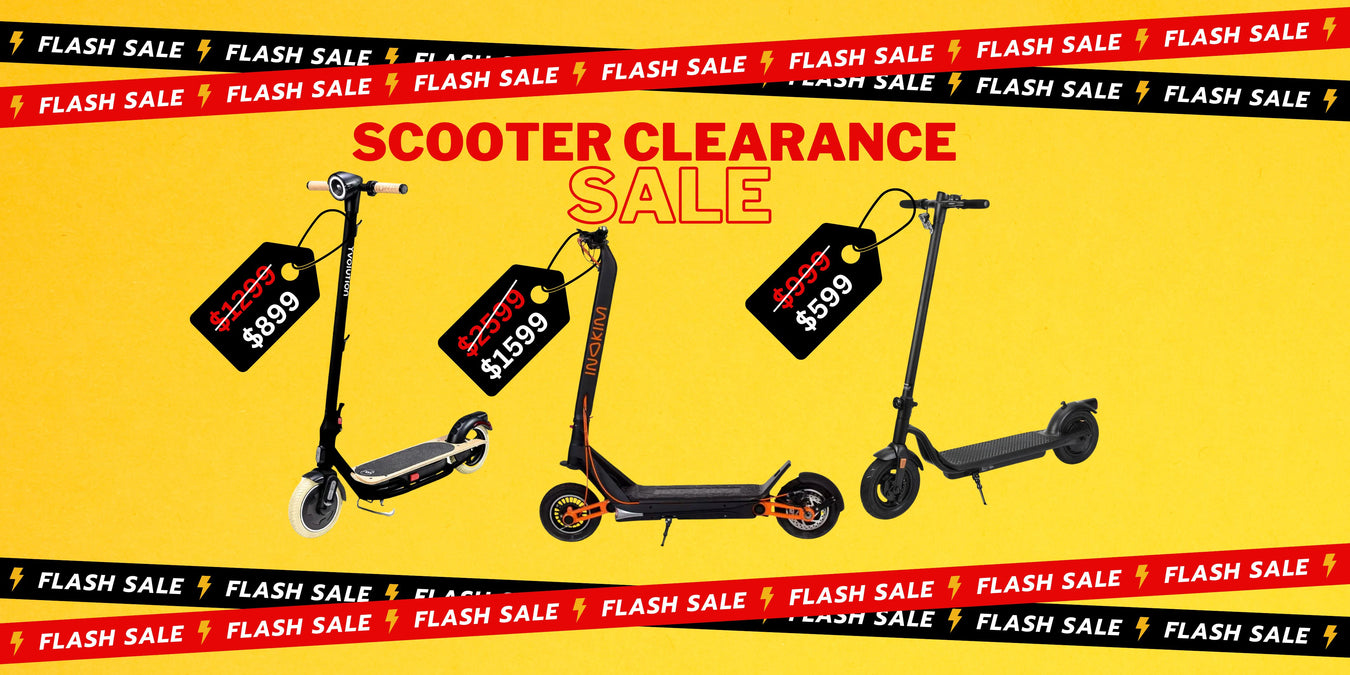 Flash CLEARANCE DEALS on Electric Scooters & Skateboards