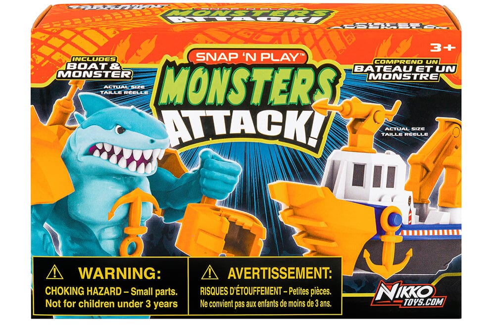 Snap N Play - Monsters Attack Clearance Techoutlet Blue Shark 