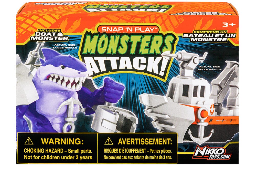 Snap N Play - Monsters Attack Clearance Techoutlet Purple Shark 