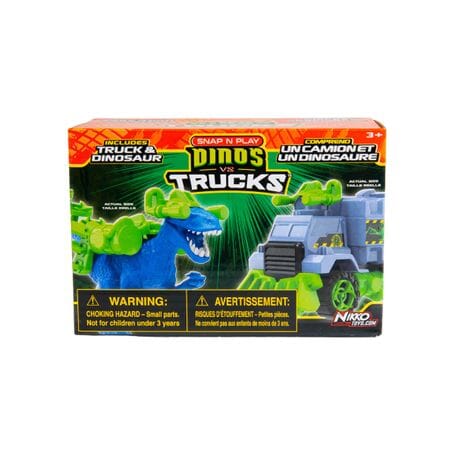 Road Rippers Snap'n'Play Dino vs Trucks - Assorted designs Clearance Nikko 