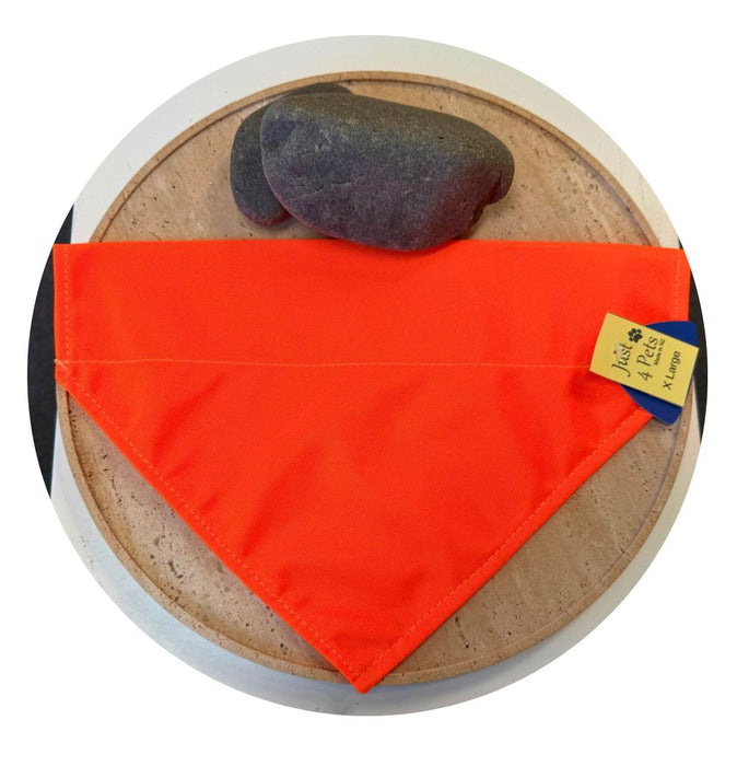 Hi Vis Pet Bandanas Bandanas Just 4 Pets L Orange 