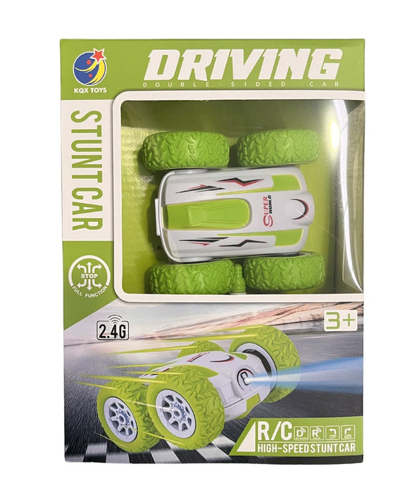 Double Sided Driving Stunt Car RC CAR Techoutlet White 