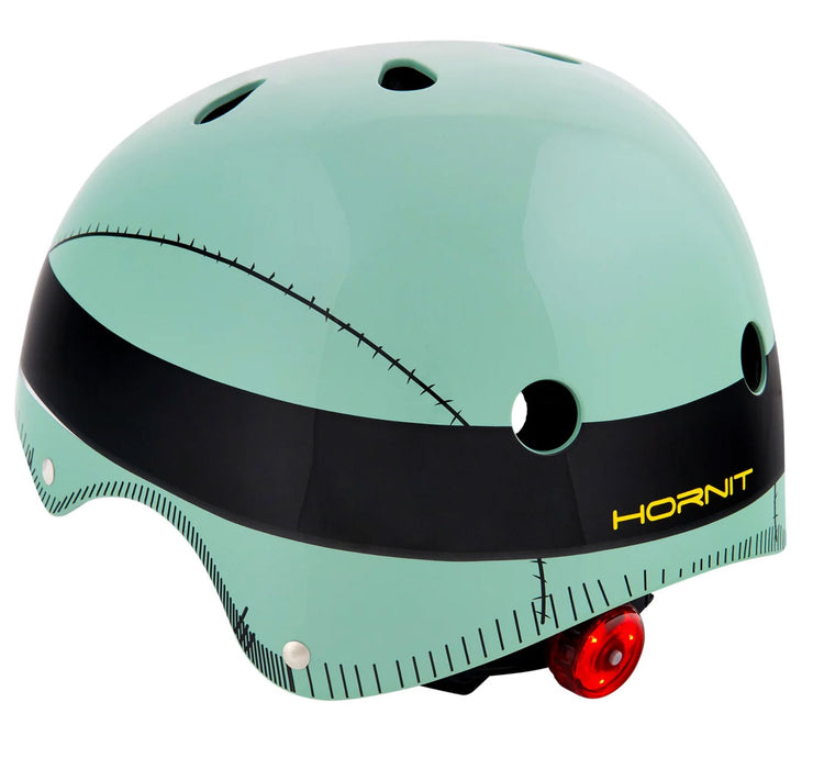 Mini Hornit LIDS Children's Bicycle & Scooter Helmet with Flashing Safety Lights - Military Hornit 