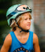 Mini Hornit LIDS Children's Bicycle & Scooter Helmet with Flashing Safety Lights - Military Hornit 