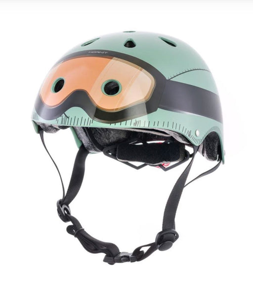 Mini Hornit LIDS Children's Bicycle & Scooter Helmet with Flashing Safety Lights - Military Hornit Medium 