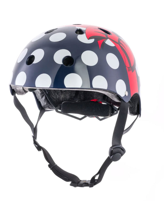 Mini Hornit LIDS Children's Bicycle & Scooter Helmet with Flashing Safety Lights - Polka Dot Hornit 
