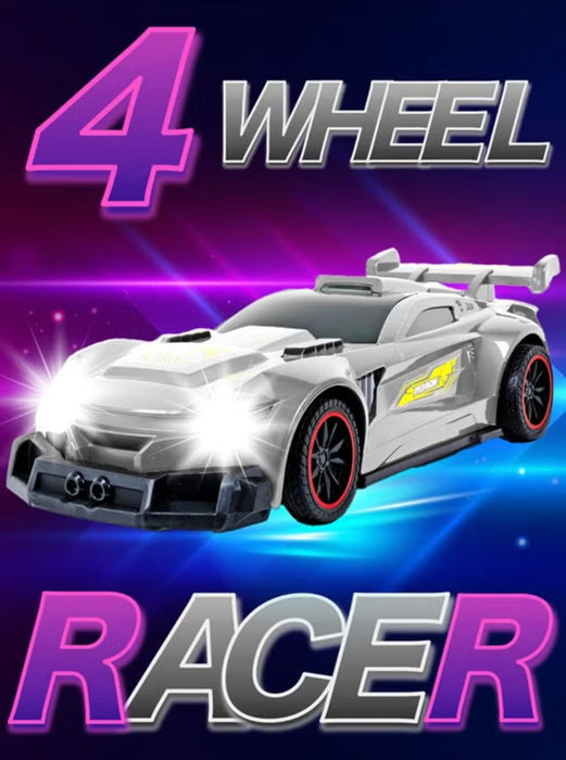 1:10 Scale LED Light-Up Grey R/C Racing Car RC CAR YUGE 