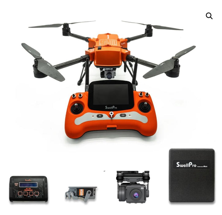 Fisherman Max with dual mechanical release and 4K Camera Fishing Drone Swellpro 
