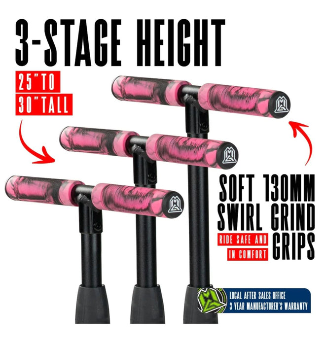 Madd Gear Zinger 3 Wheeled Scooter - Pink Scooter Madd Gear 