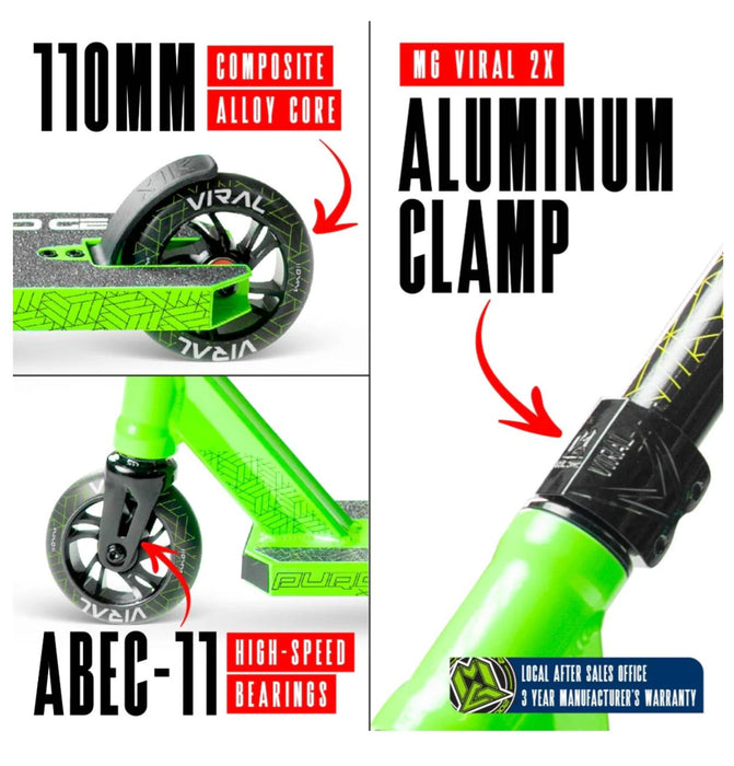 Madd Gear Viral PURGE Scooter - Jade Scooter Madd Gear 