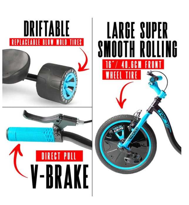 Madd Gear Mini Drift - Blue / Black Drift Bike Madd Gear 
