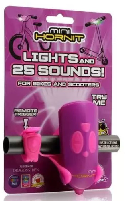 Mini Hornit Kids Bike Horn and Light Hornit Purple / Pink 