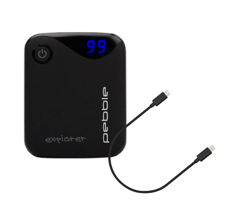 Veho Pebble Explorer Power Bank - 8,400mAh & Lightning Cable Bundle Travel Power Banks VEHO 