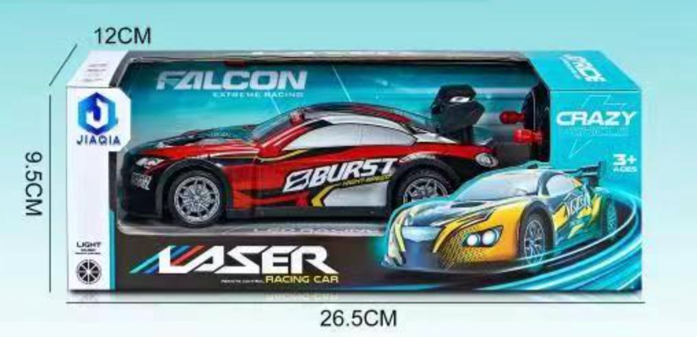Blue Burst PVC RC Car game Toy Red 
