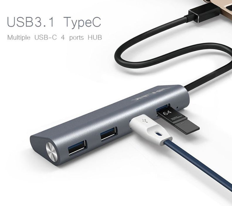 Smart Hub SuperSpeed USB-C to USB 3.0 4-Port Aluminum HUB smarthub smart hub 