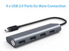 Smart Hub SuperSpeed USB-C to USB 3.0 4-Port Aluminum HUB smarthub smart hub 
