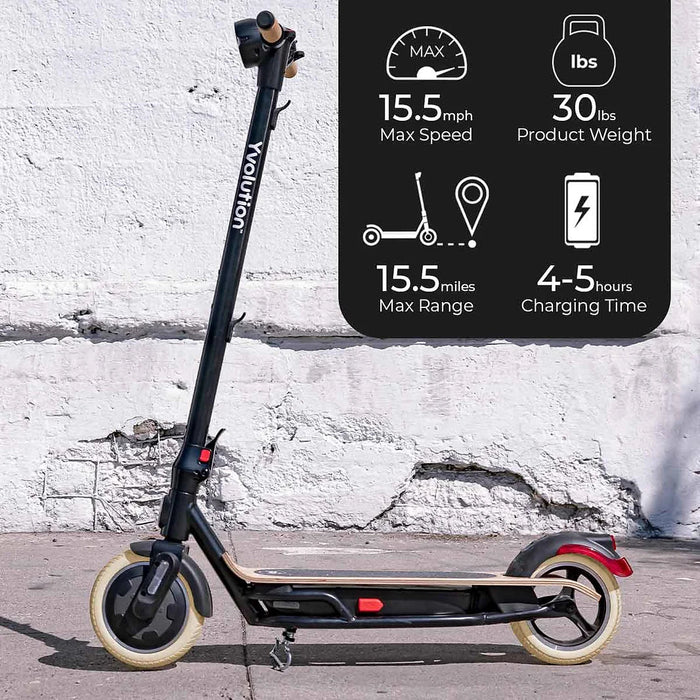 YVolution YES Electric Commuter Scooter Black - not in packaging Techoutlet 