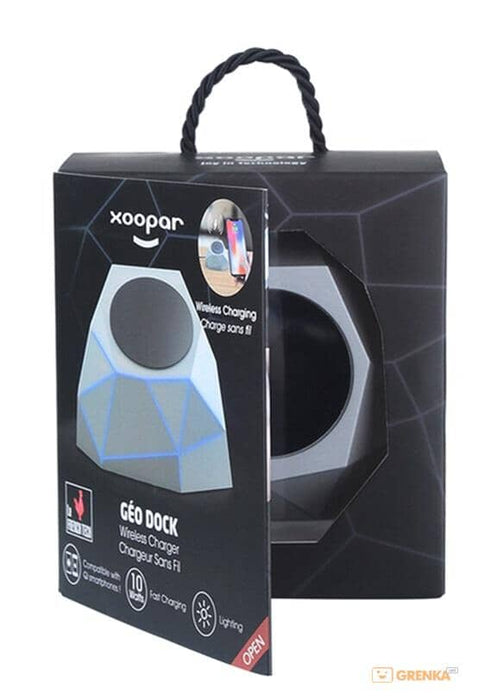 Xoopar GEO Wireless Charging Dock : Silver (Damaged Packaging) Tech Outlet 