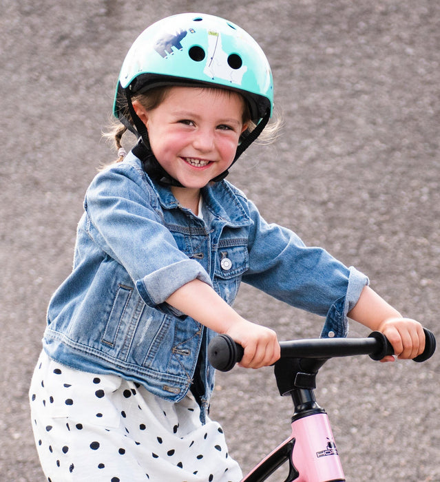 Mini Hornit LIDS Children's Bicycle & Scooter Helmet with Flashing Safety Lights - Llama Style 12 month warranty applies Hornit 