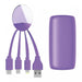 Xoopar Weekender Power Pack : Multi phone Charging cable & Power bank - select your colour! 6 month warranty applies Xoopar Purple 