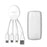 Xoopar Weekender Power Pack : Multi phone Charging cable & Power bank - select your colour! 6 month warranty applies Xoopar White 