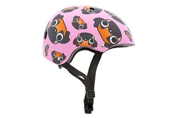 Mini Hornit LIDS Children's Bicycle & Scooter Helmet with Flashing Safety Lights - PUG PUPPY Style 12 month warranty applies Hornit 