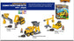 MACHINE MAKER Junior Builder 8"/20cm Construction Site : Build it yourself STEAM Toy 3 month warranty applies Nikko 