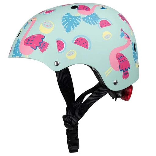 Mini Hornit LIDS Children's Bicycle & Scooter Helmet with Flashing Safety Lights - Flamingo Style 12 month warranty applies Hornit 