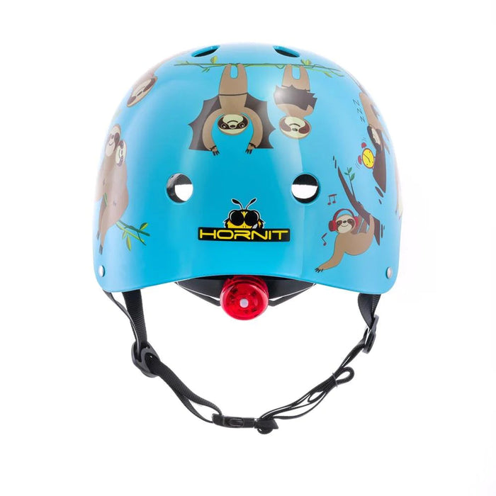 Mini Hornit LIDS Children's Bicycle & Scooter Helmet with Flashing Safety Lights - Sleepy Sloth Style 12 month warranty applies Hornit 
