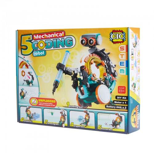 5 in 1 Mechanical Coding Robot 3 month warranty applies Tech Outlet 