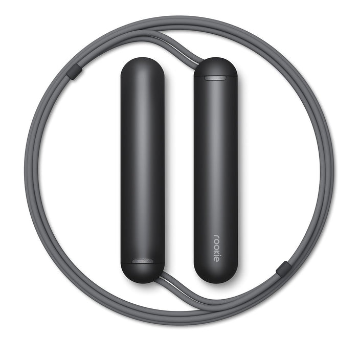 Smart rope ROOKIE - Connected Smart Jump Rope - with Jump Count & Calorie Burn 12 month warranty applies Tangram Black 
