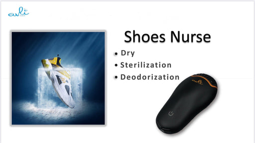 Avli Shoe Nurse Shoe Ozone Deodorizer - Black 12 month warranty applies Tech Outlet 